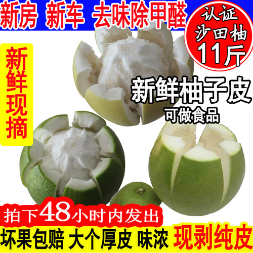 黄皮青皮11斤去甲醛新鲜柚子皮去味新房除甲醛泡水新车袪味神器