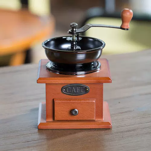 Ручная ручная кофемашина ручной коктейль ретро -кофейная фасоль машины для шлифования домашняя ручная шлифовальная шлифовальная машина.