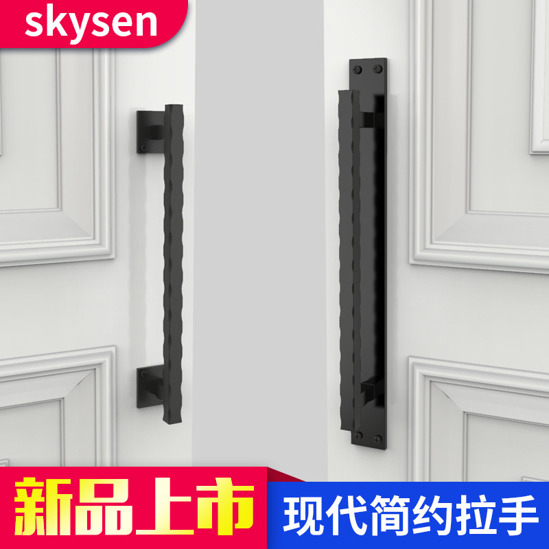 American style Iron art handle Matte carbon steel handle Barn Door Handle Sliding door handlein the Whole house custom , Door , Door Accessories , Door rail  category - from Buy2taobao.com to provide professional Taobao agent buy service
