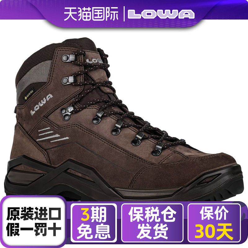 LOWA男士中帮防水防滑登山鞋图片