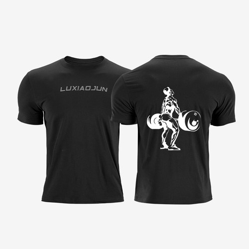 luxiaojun健身运动T恤上衣