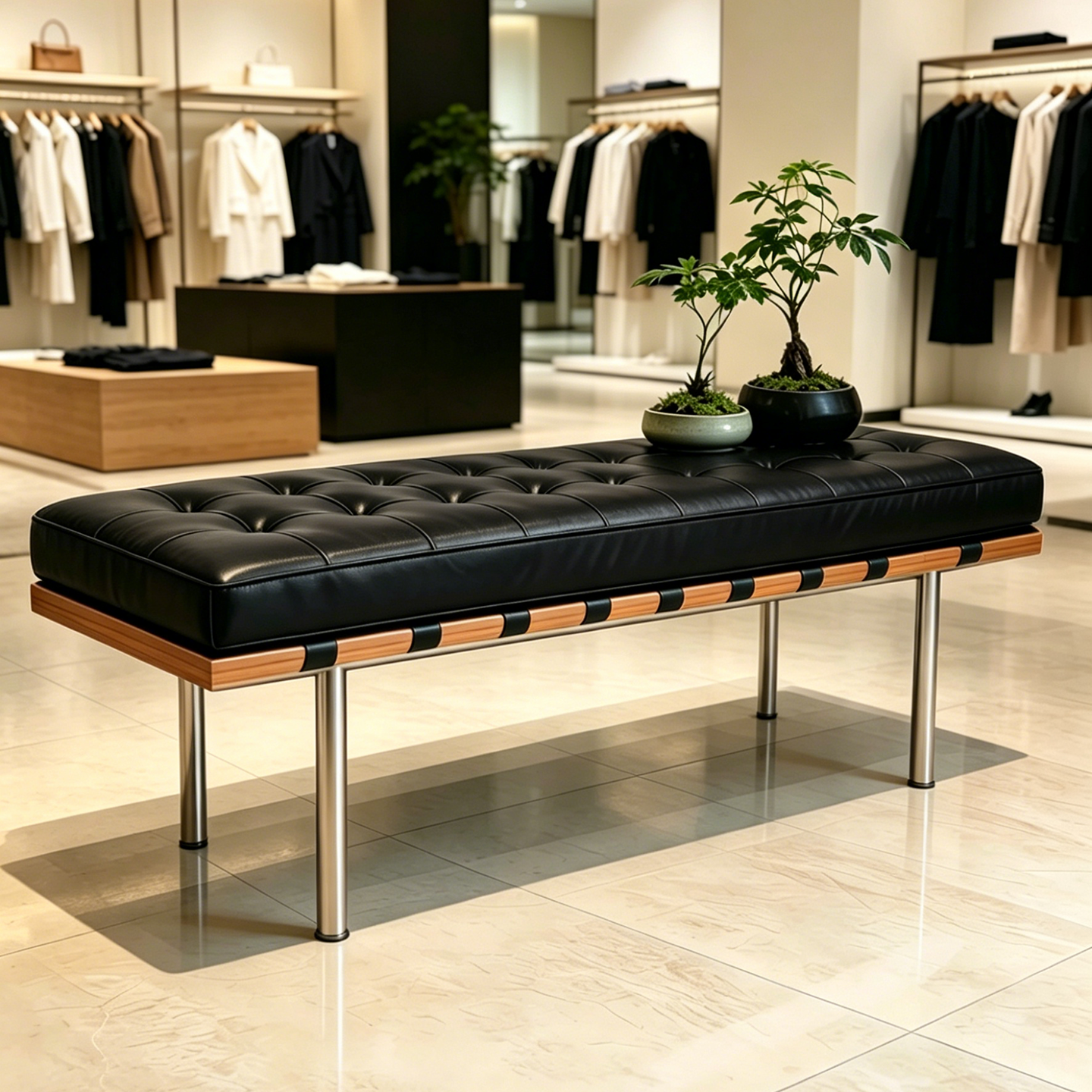 服装店试衣间沙发凳卧室床尾凳餐桌长条凳餐椅入户换鞋凳2026新款