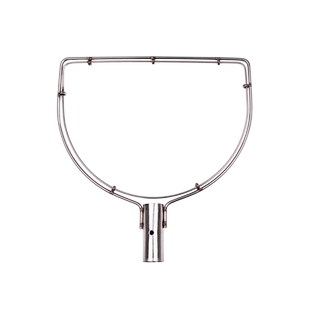 抄网头网圈实心不锈钢平口方形养殖双圈大物操网头渔具用品配件