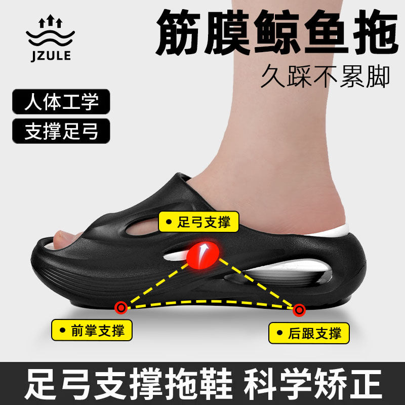 拖鞋足底筋膜炎专用足弓垫支撑鞋垫矫正器扁平足脚垫足跟痛软底