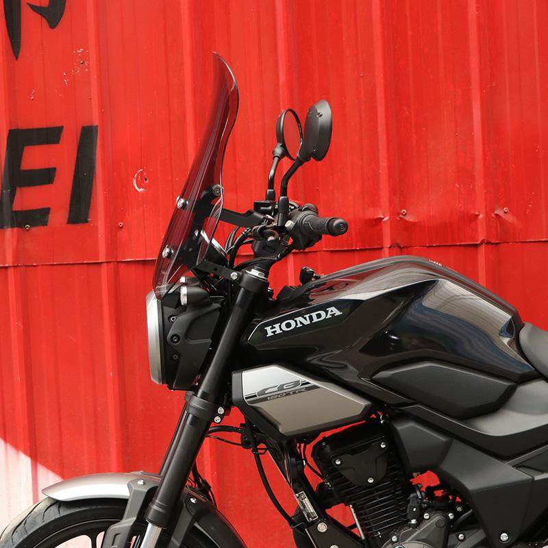 适用25款本田CB190TR前挡风板导流罩保暖护胸板导航扩展杆改装件