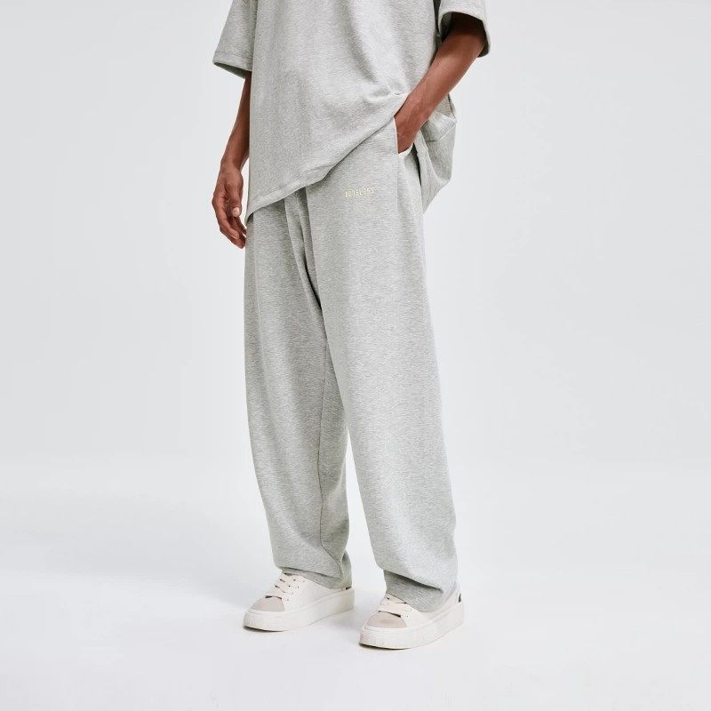 BONELESS空气层休闲长裤宽松运动裤透气阔腿裤简约垂感潮牌直筒裤,男装,休闲裤,淘宝优惠券,粉丝福利购,淘宝优惠卷