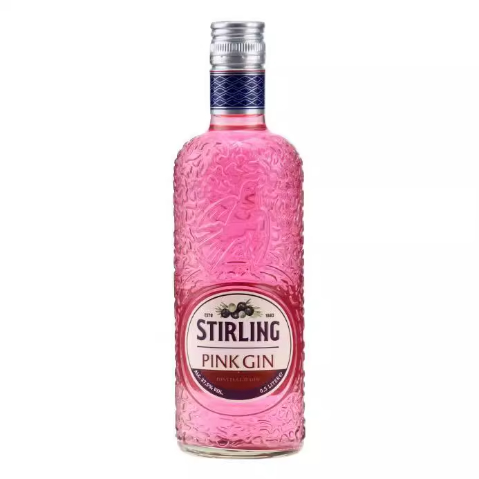 荷兰萨格利粉红金酒500ml洋酒杜松子鸡尾酒调酒基酒