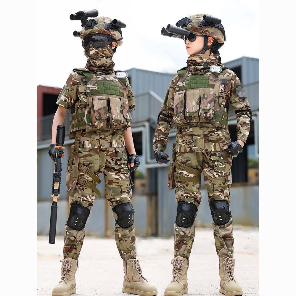迷彩服儿童套装玩具装备男女童特种兵作战装备夏令营户外军训表演