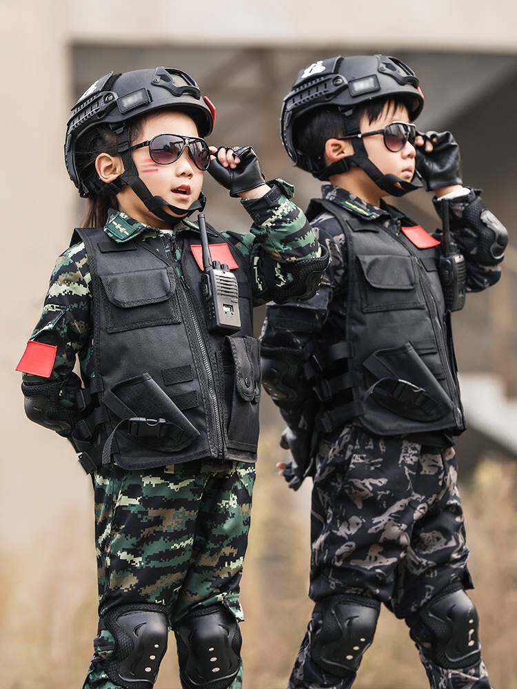 儿童迷彩服特种兵套装男童礼物学生军训冬令营作训装元旦表演服
