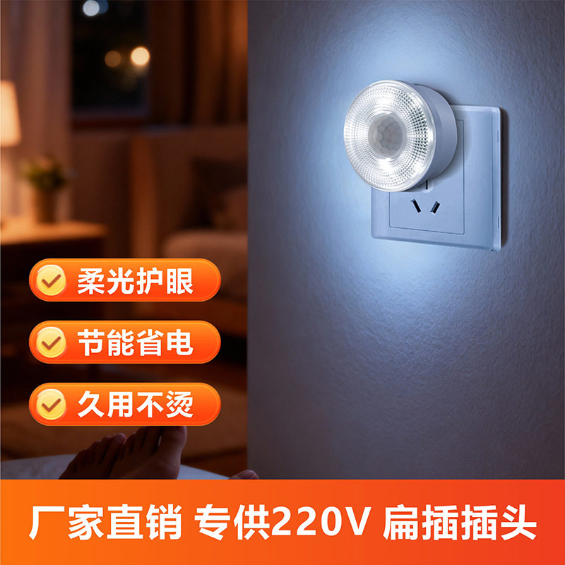 新品自动开关人体感应灯智能