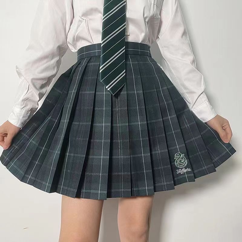 JK裙正版原创42cm哈利波特周边JK百褶裙哈利波特JKcosplay格子裙