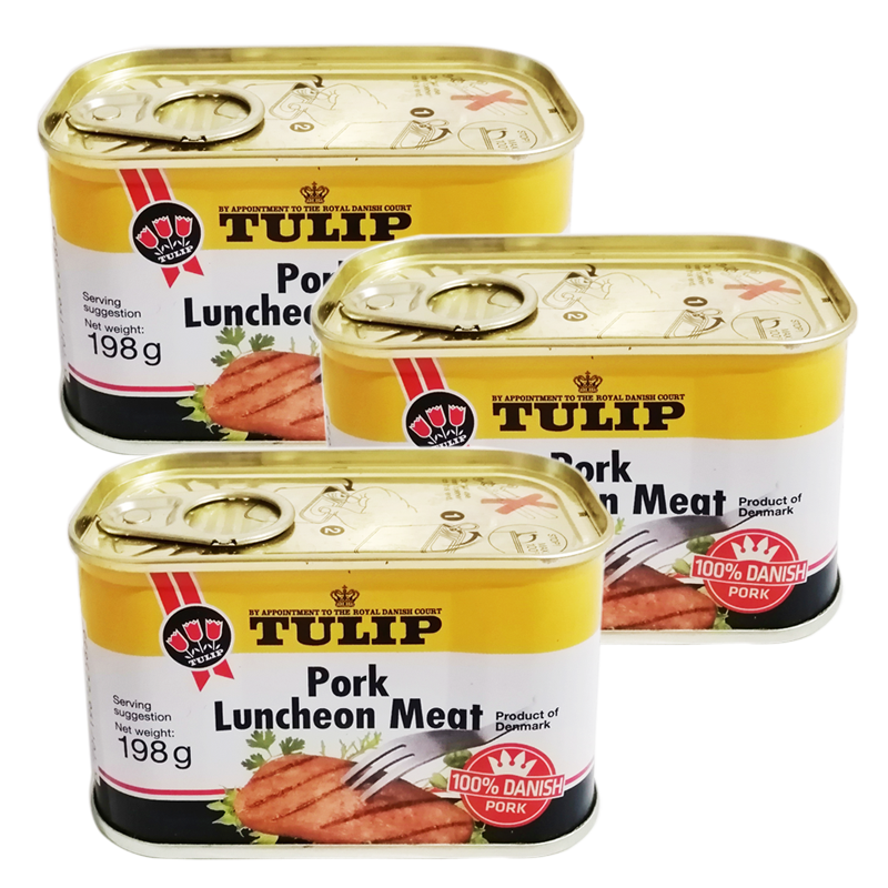 Tulip郁金香 猪肉午餐肉罐头198g/罐 丹麦进口肉罐头 煎炒烹炸吃,粮油调味/速食/干货/烘焙,肉制品/肉类罐头,淘宝优惠券,粉丝福利购,淘宝优惠卷