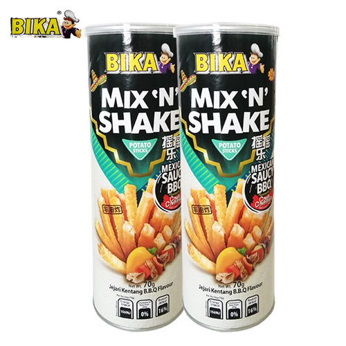 BIKA Malaysia Imported Snacks Shake Le Barbecue Fries 70g