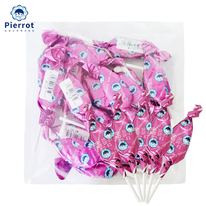 倍乐果 1袋树莓味棒棒糖262.4g/袋 法国进口 水果糖 儿童糖果零食