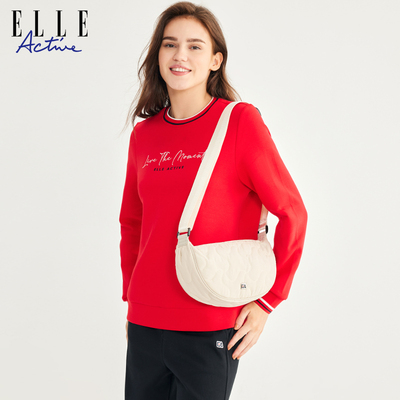 ELLEActive休闲白色轻便斜跨包