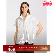 ELLE Active户外穿搭外套运动连帽坎肩马甲工装 马夹背心宽松上衣