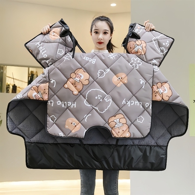 电动车挡风被冬季四季加大电瓶车防寒保暖通用防风防水罩加绒厚款