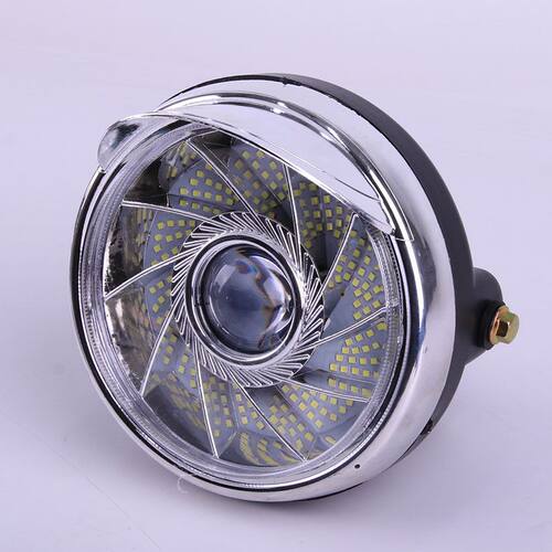 超亮耐用12V-80V通用型电动三轮车LED大灯总成强光改装配件