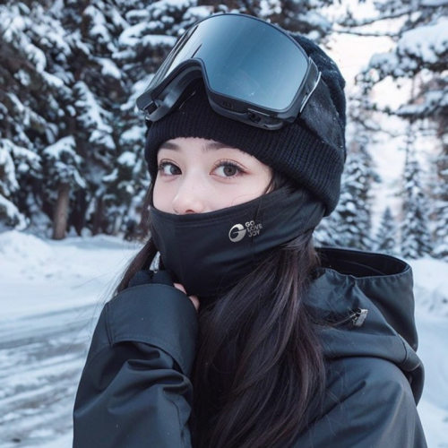 冬季户外滑雪护脸面罩挂