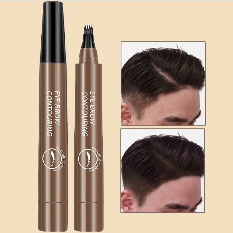 正品防水防汗男士遮发际线发缝粉填充笔棒画鬓角神器补发不掉色