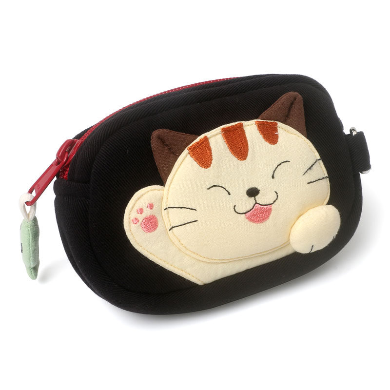 进口kine猫顽皮猫手拿包零钱包