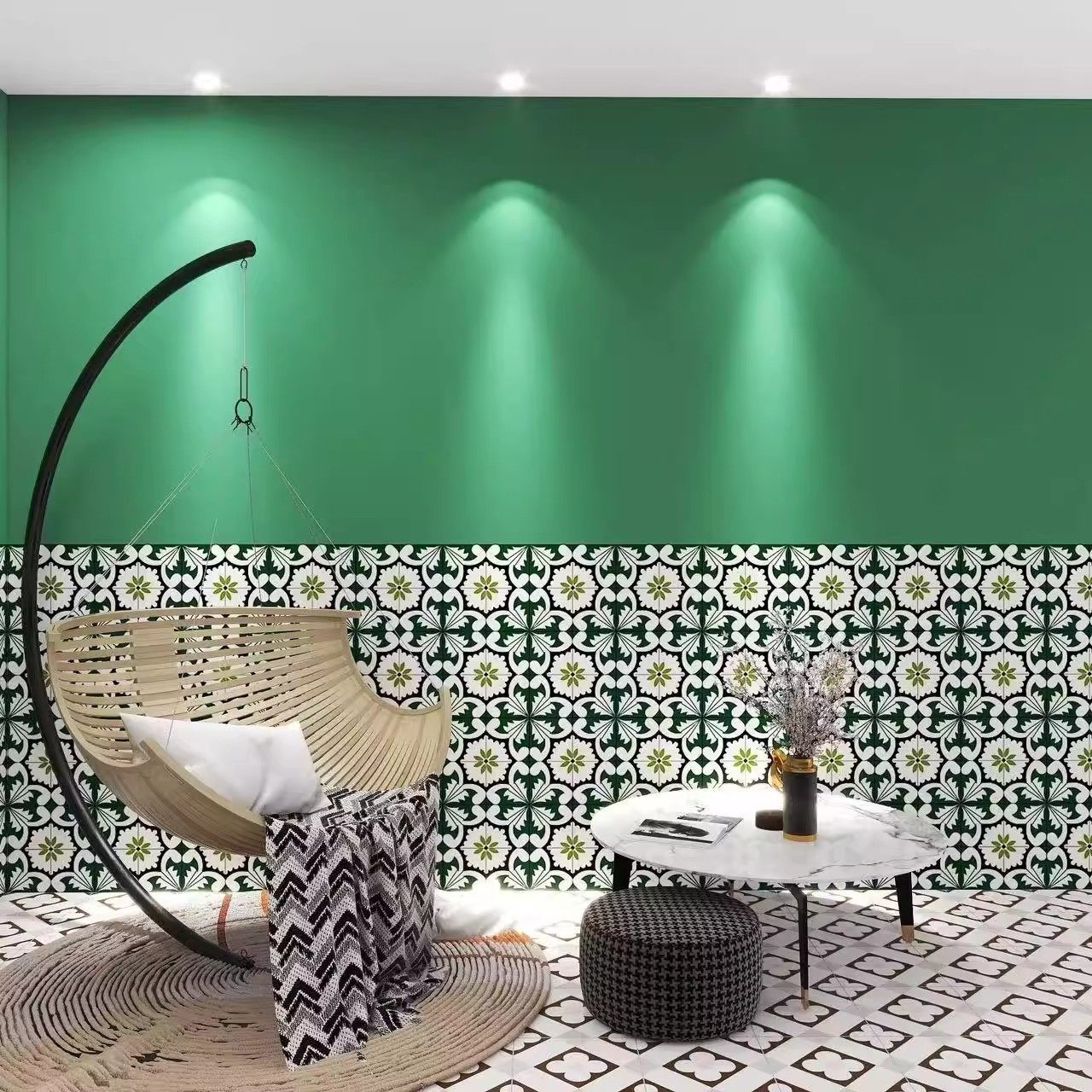 3d立体仿花砖墙纸复古摩洛哥风格装饰民族风民宿客厅卧室床头壁纸,家装主材,定制壁画,淘宝优惠券,粉丝福利购,淘宝优惠卷