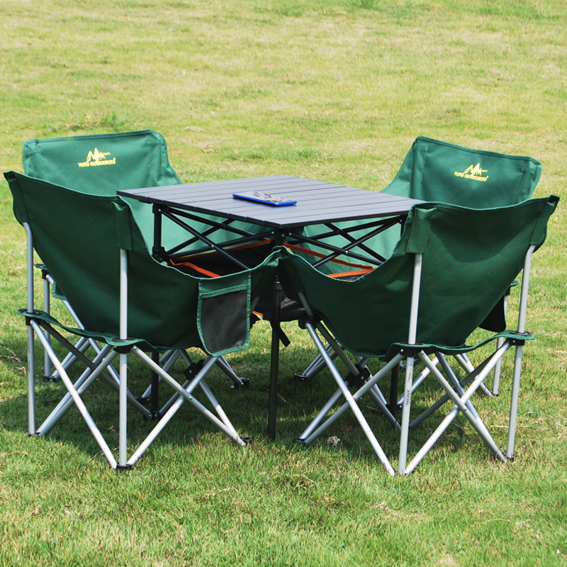 超轻便携式户外折叠桌椅套装自驾游露营装备组合野餐烧烤铝合金桌