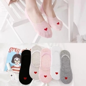 浅口隐形袜短款 袜子女爱心船袜韩国夏季 薄款 袜套可爱日系百搭短袜