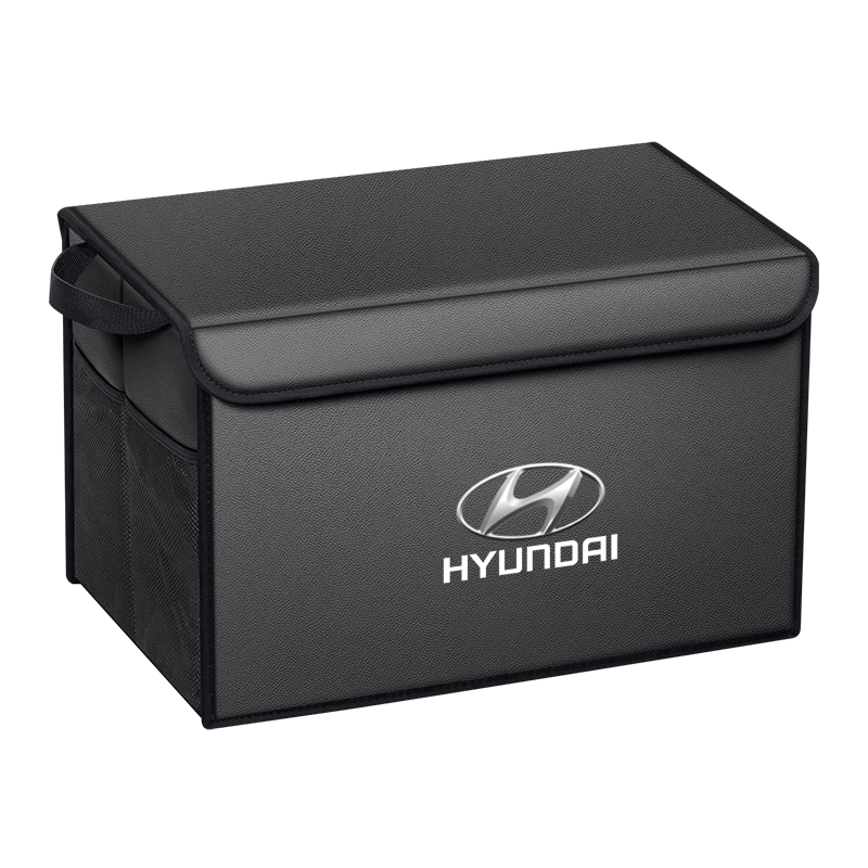 适用现代索纳塔领动名图途胜ix35朗动汽车后备箱置物箱收纳储物盒