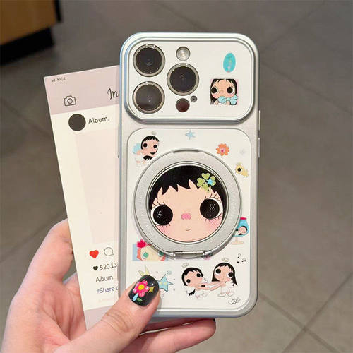小玉旋转支架适用iPhone17手机壳防摔苹果1615康宁壳个性卡通创意