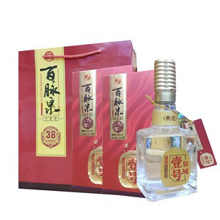 百脉泉酒泉城壹号38度百脉泉清照酒 2瓶礼盒装送手提袋 浓香白酒