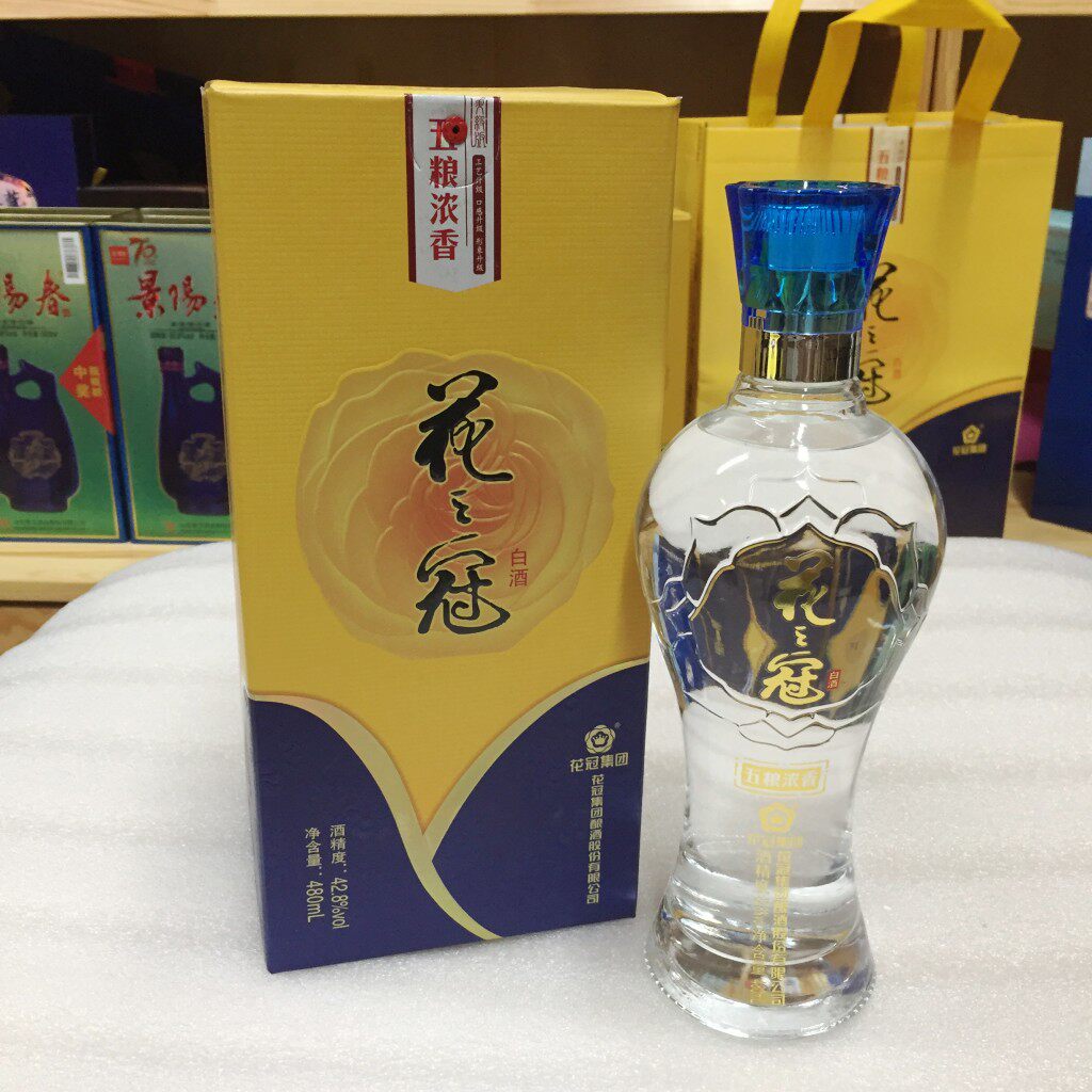冠群芳酒花冠酒五粮酒 冠群芳42.8度整箱6瓶包邮浓香型纯粮白酒