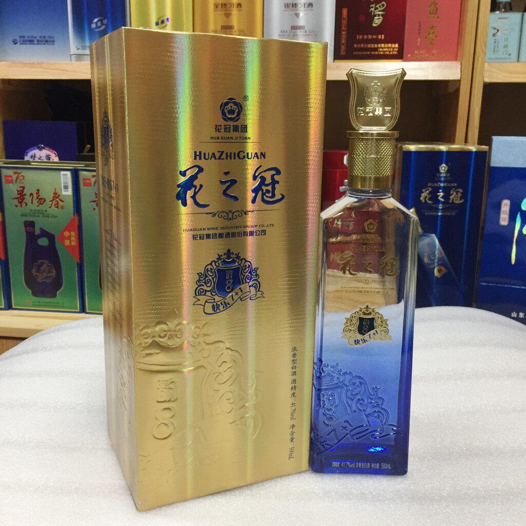 山东地方特产 花冠群芳酒 花冠酒花之冠韵8 浓香型白酒 41.7度