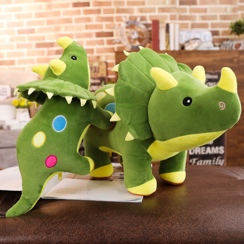 床上睡觉男孩大号三角龙毛绒玩具