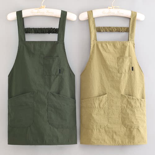 防泼水耐穿围腰成人围裙工作服女