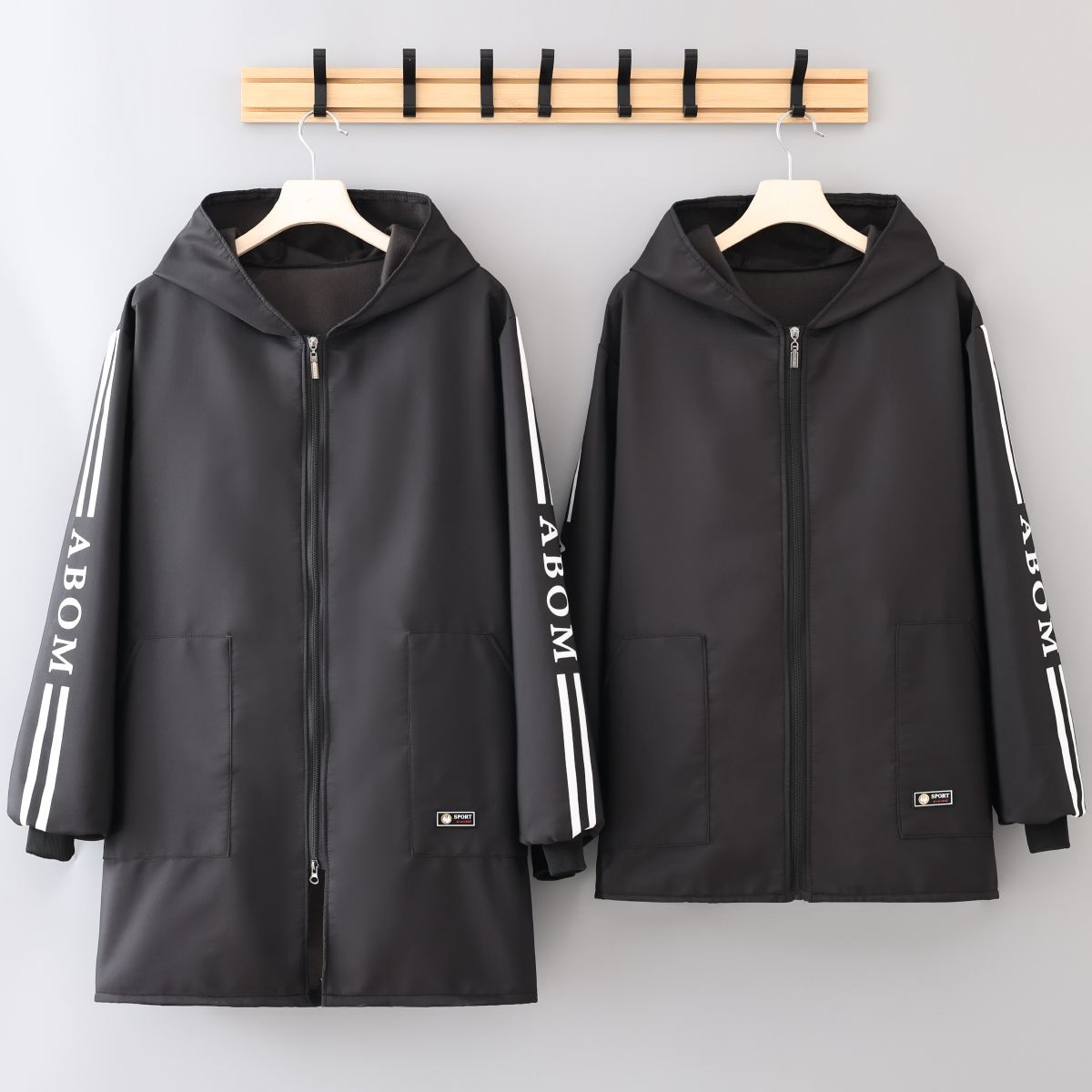 简约干活长袖成人防水围裙耐穿