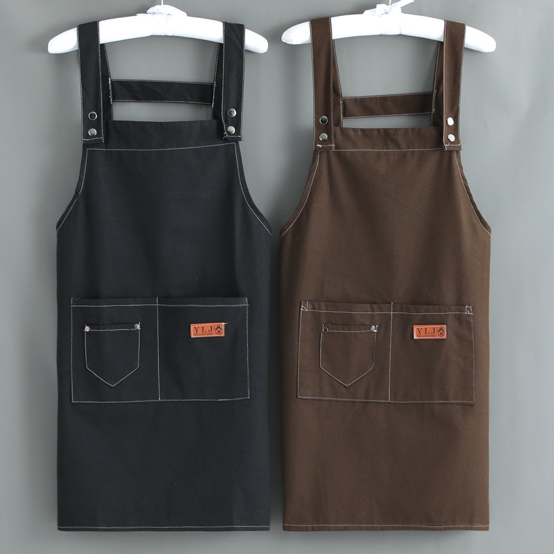 美甲帆布可爱日系围裙定制logo