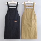 爆款 舒适围腰耐穿成人防泼水围裙厨房做饭干活罩衣定制logo工作服