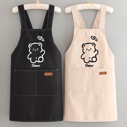 帆布时尚围裙耐脏耐磨工作服成人