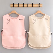 两片式 马甲防泼水厨房围裙家用无袖 餐饮专用工作服女可爱坎肩印字