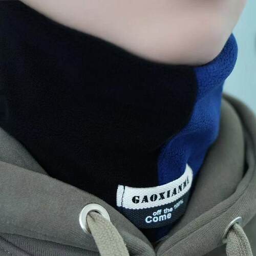 冬天新款男士护颈脖套加绒加厚骑行防寒秋冬季保暖套头围脖围巾