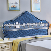 全包加厚靠背罩2025新款 床头套罩欧式 弧形软包通用皮木床头1.8