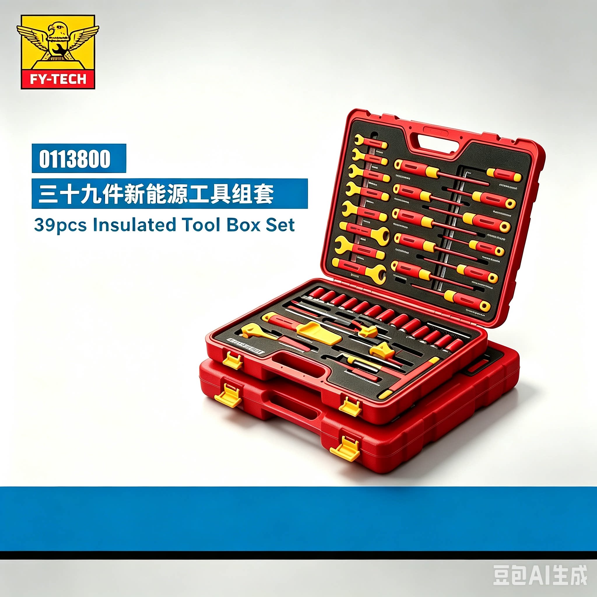 飞鹰39件绝缘工具套装飞鹰0113800飞鹰39件套新能源世达09933同款