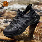 2025夏季 新款 透气网面休闲鞋 老人头男鞋 镂空减震轻便百搭运动鞋 男