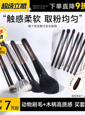 程十安套刷化妆刷套装刷修容腮红散粉眼影刷遮瑕刷眼部全套刷子