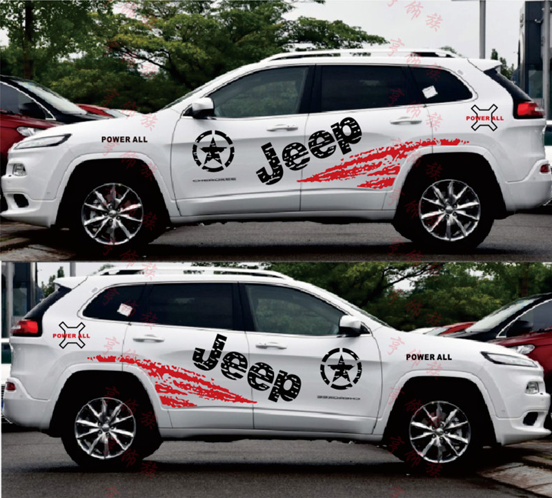 吉普自由侠车贴拉花光Jeep牧马人