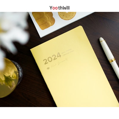 YouthWill 两日一页 2024 Slim-A5尺寸 全年册 方格本 时间轴