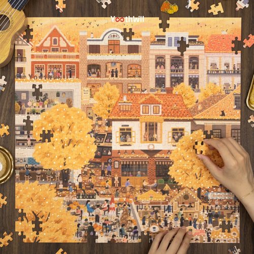 YouthWill 秋日拼图 500片拼图 原创 创意节日礼盒 秋天圣诞礼物