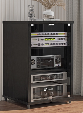 丹莱梅克功放机柜影院音响设备器材柜KTV专业移动CD机架子脚架