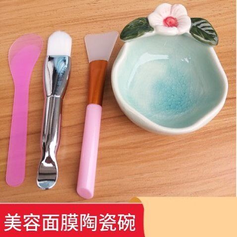 DIY水疗面膜碗套装陶瓷花碗工具